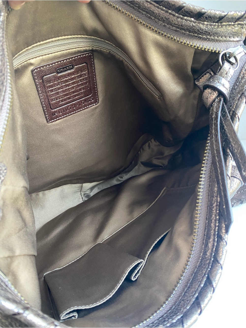 Coach XL Limited Edition Dylan in Distressed Cracked Metallic Bronze Leather - Picture 16 of 16